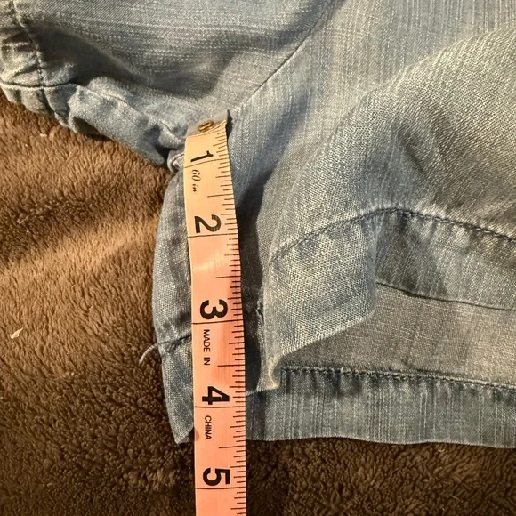 Nurture Denim Shorts Drawstring Elastic waist Size Medium - Picture 8 of 8